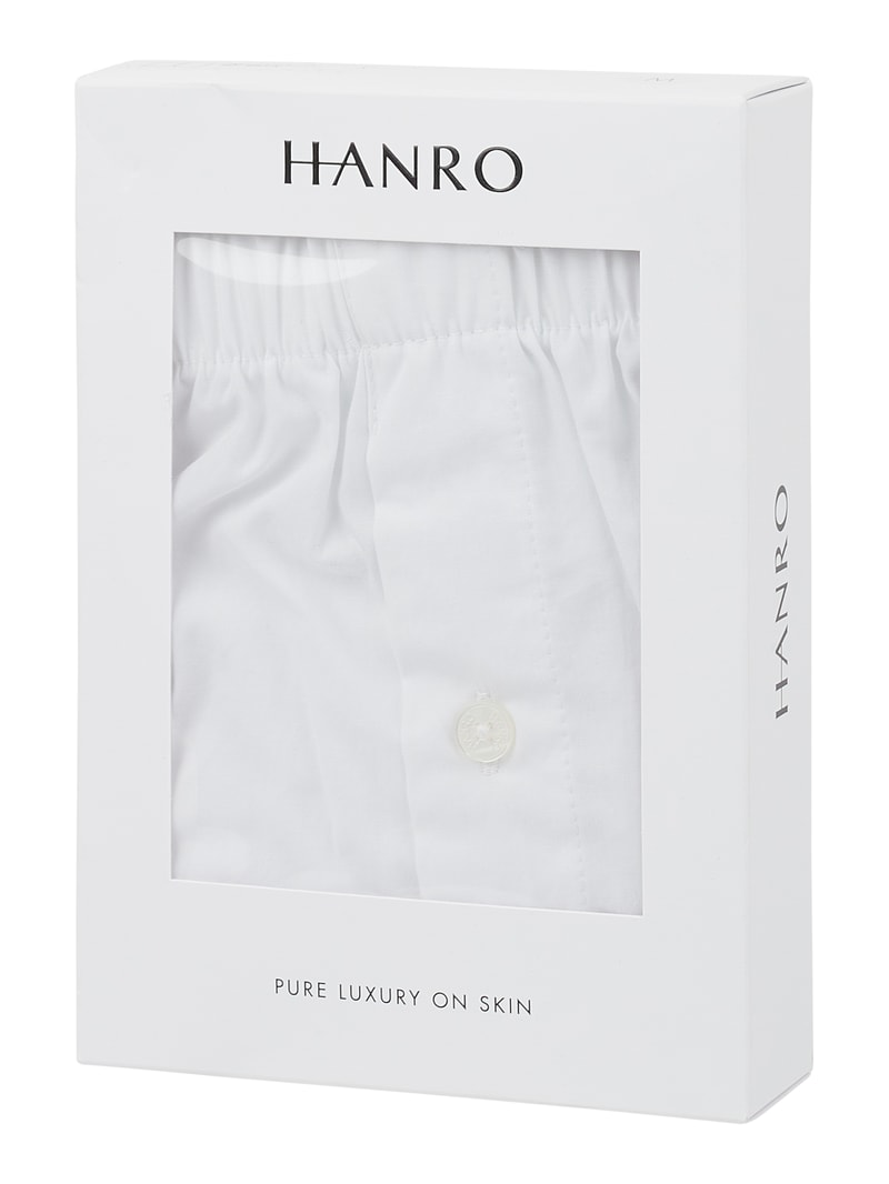 Boxershorts aus Baumwolle in weiß