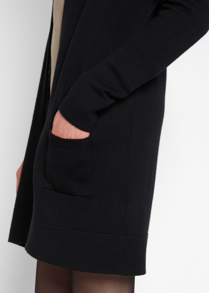 Longstrickjacke, Langarm