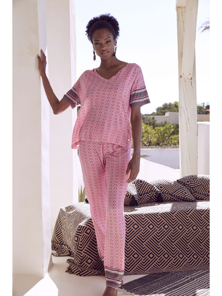 VIVANCE DREAMS Schlafhose in pink bedruckt günstig kaufen