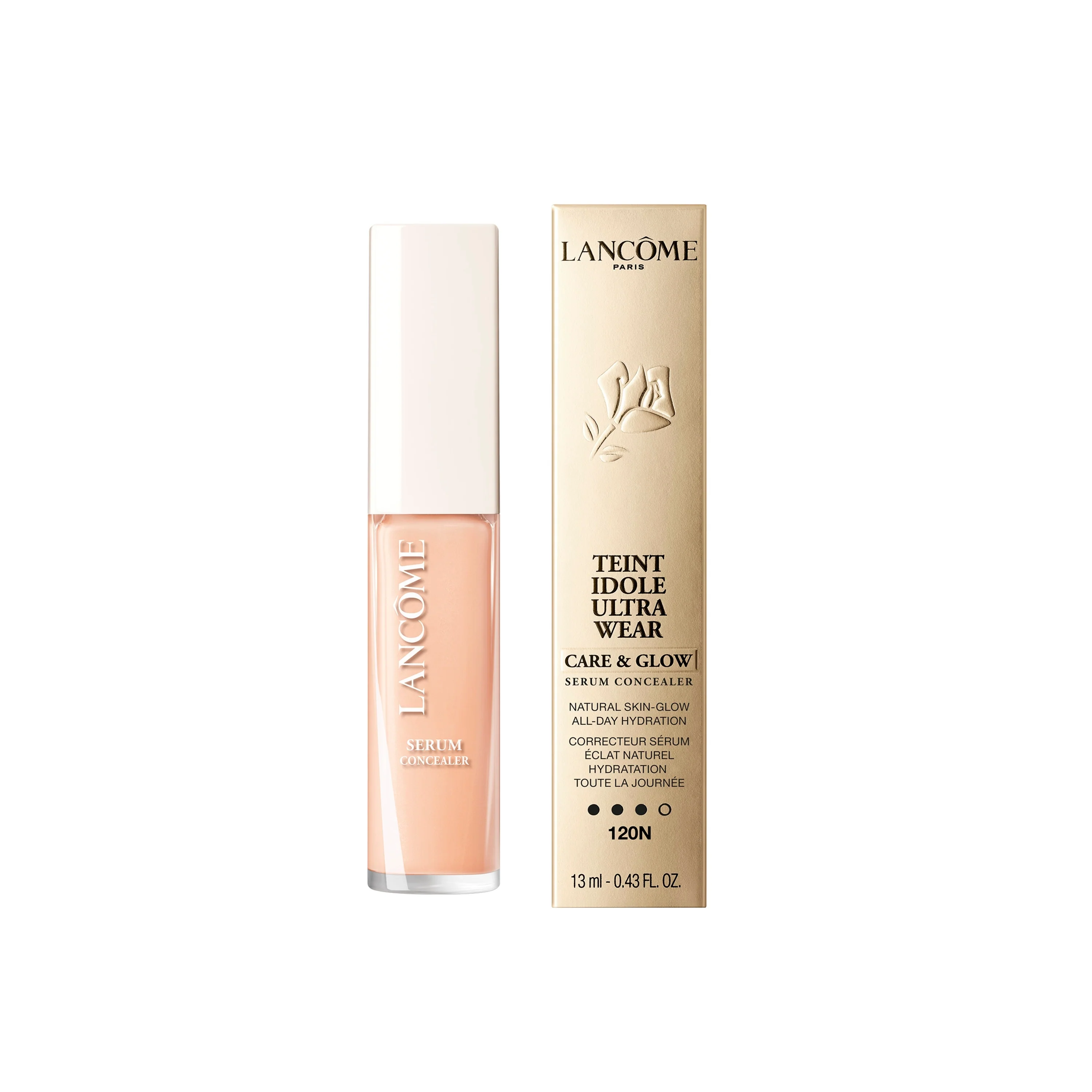 Teint Idole Ultra Wear Care & Glow sérum korektor - tvár
