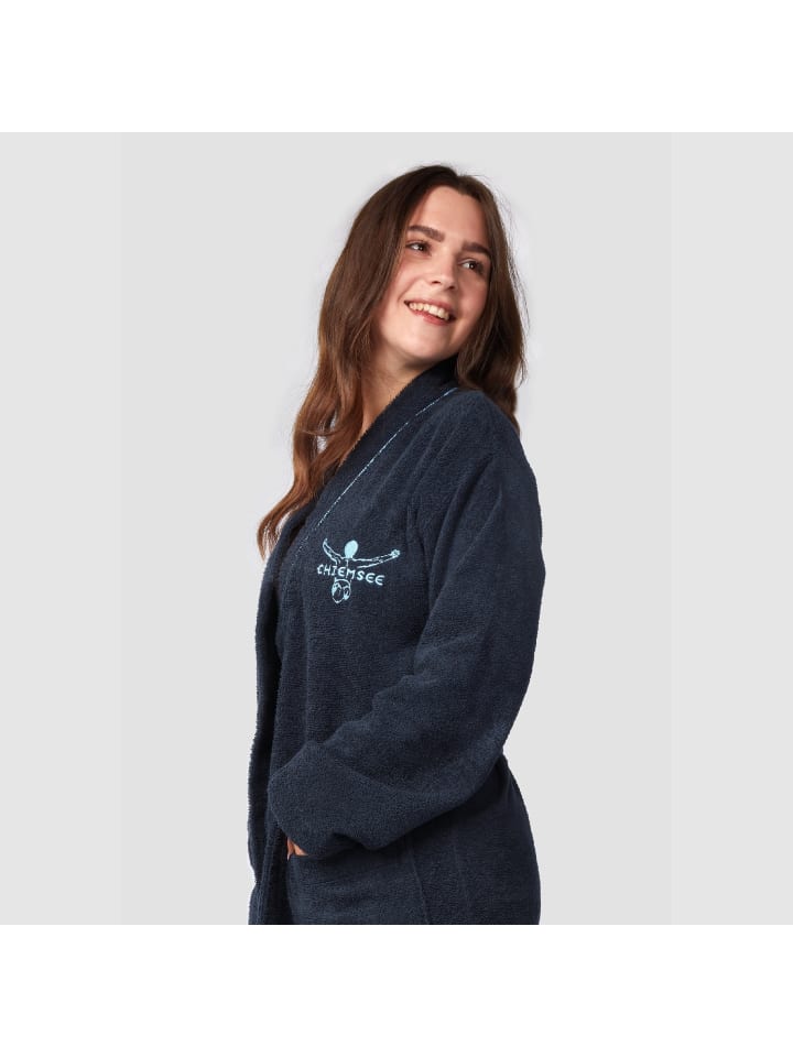 Chiemsee Bademantel Venice in Blau günstig kaufen