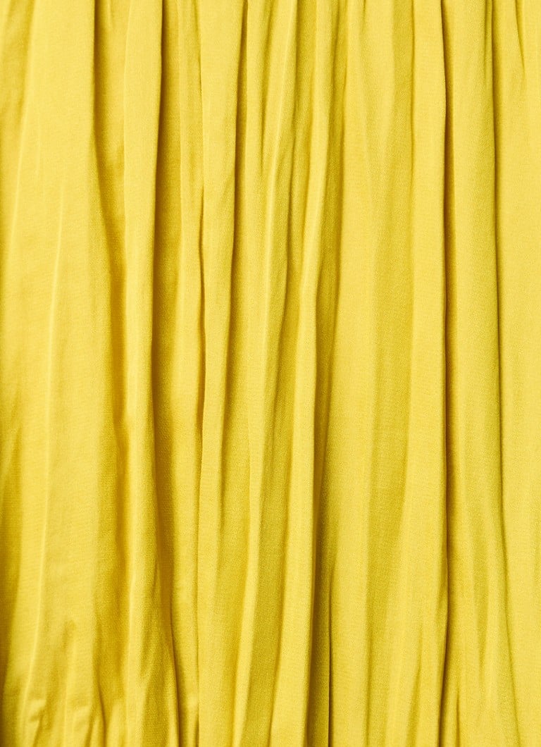 Fustă midi din satin Benetton cu talie elastică