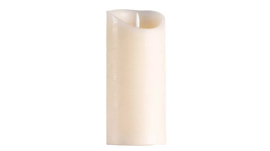 flower Power 3D LED Kerze Lumbre Rustik 20cm creme