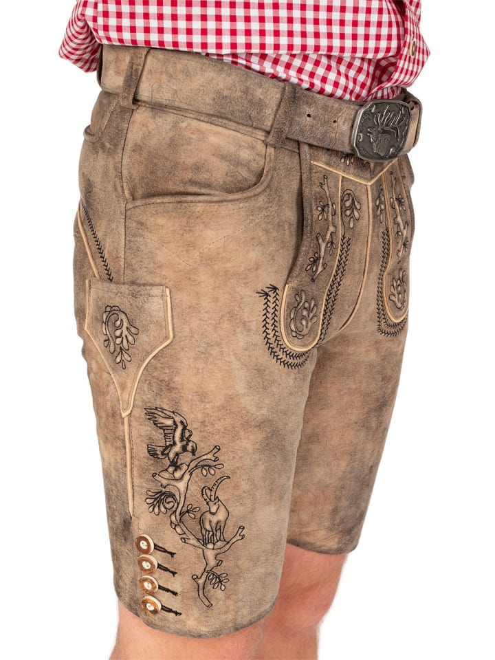 Spieth & Wensky Lederhose EISENSTADT in hellbraun günstig kaufen