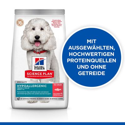 Hill's Science Plan Adult Hypoallergenic Medium mit Lachs