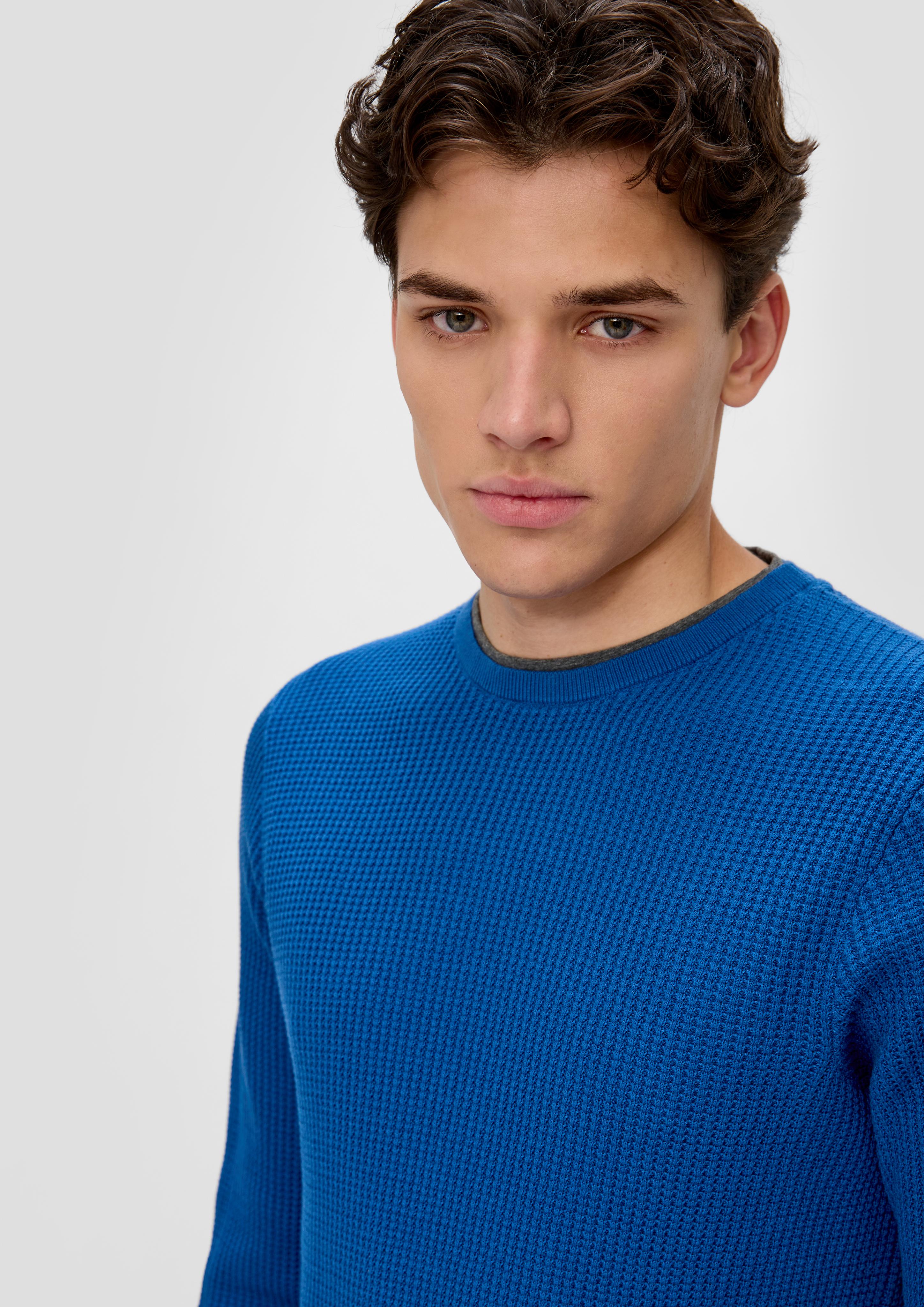 Strickpullover in Layering-Optik  2138583-5539