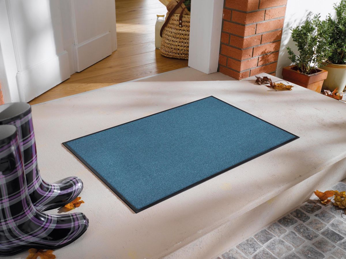 Fußmatte wash dry Trend-Colour Stahlblau 60 x 90 cm