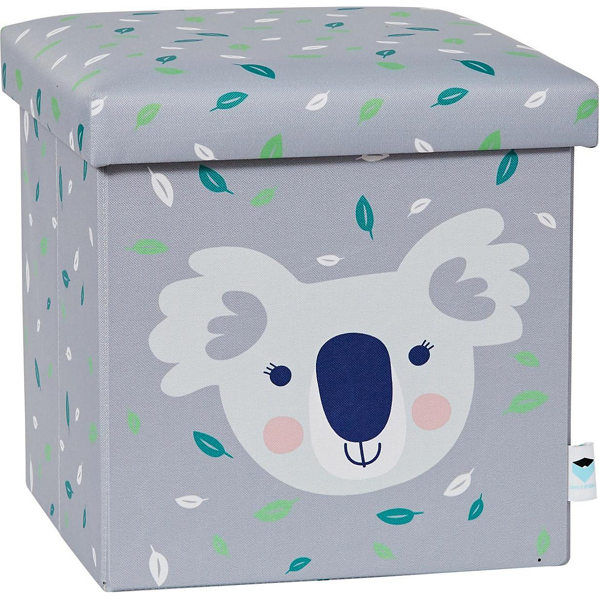 Aufbewahrungsbox Sitzhocker Koala, 35,5 x 35,5 x 35,5 cm