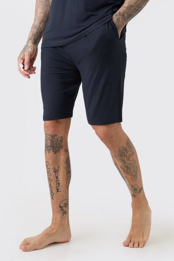 Tall Premium Loungewear-Shorts mit elastischem Bund