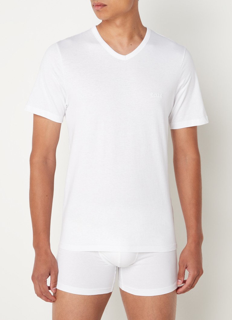 HUGO BOSS V-neck T-shirt in 3-pack
