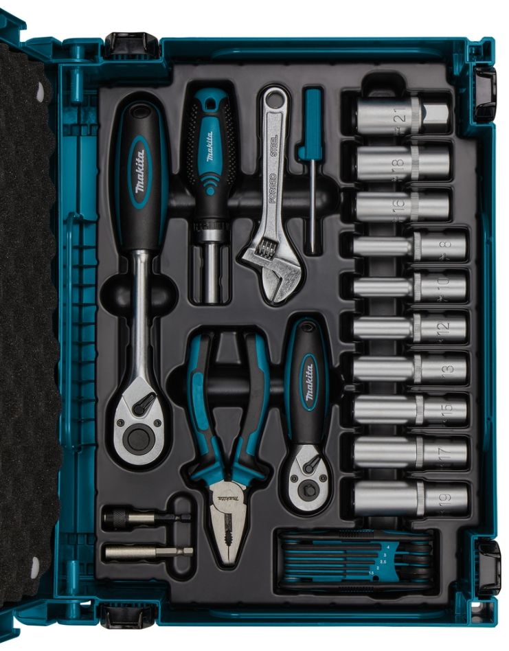Makita Zubehör E-11542 Handwerkzeug-Set 87-teilig in MBox1