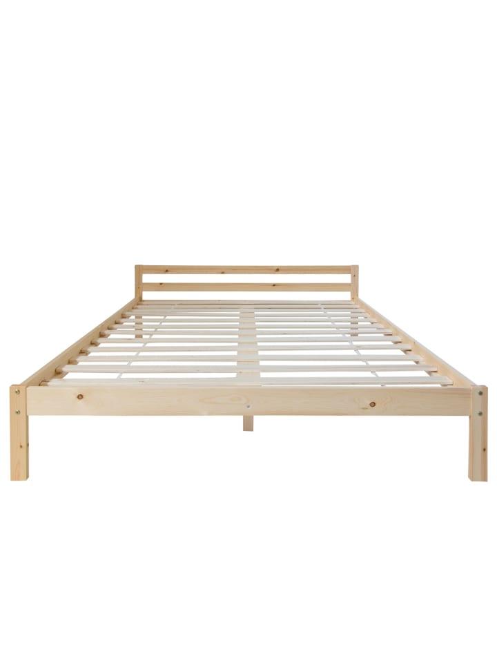 Homestyle4u Holzbett 140x200 in Braun günstig kaufen 140 x 200 cm