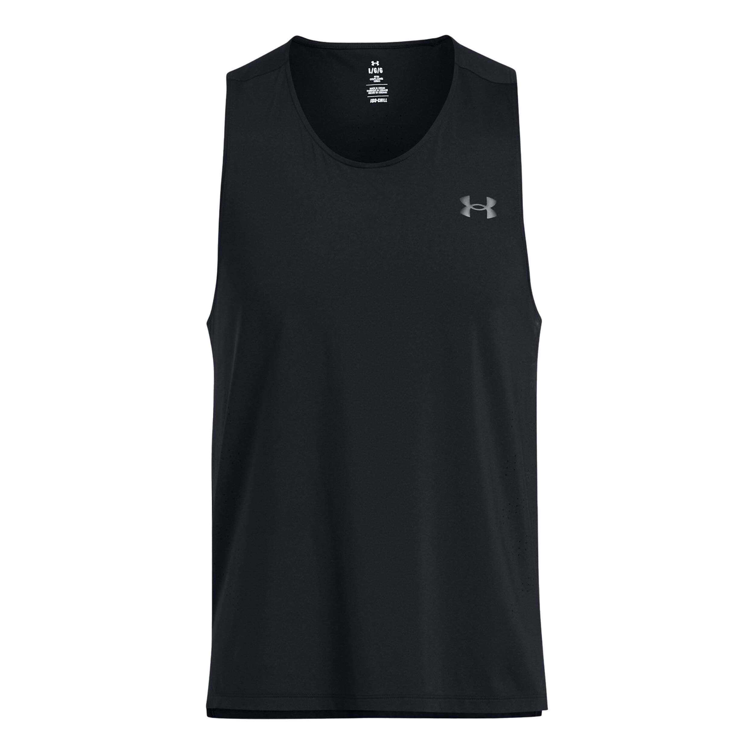 Laser Singlet Tank-Top Herren - Schwarz