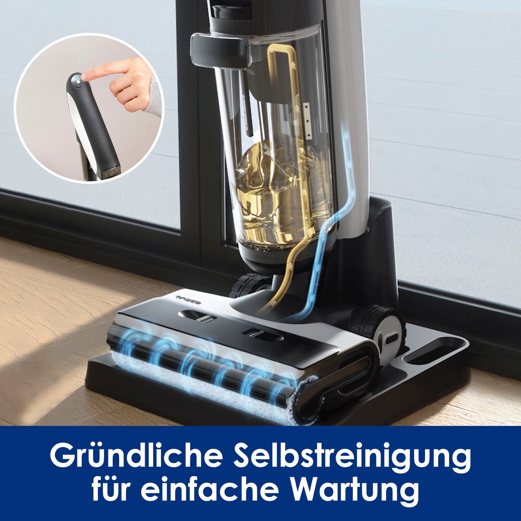 Tineco Nass-Trocken-Akkusauger Floor One S7 Premium, 230 W, beutellos