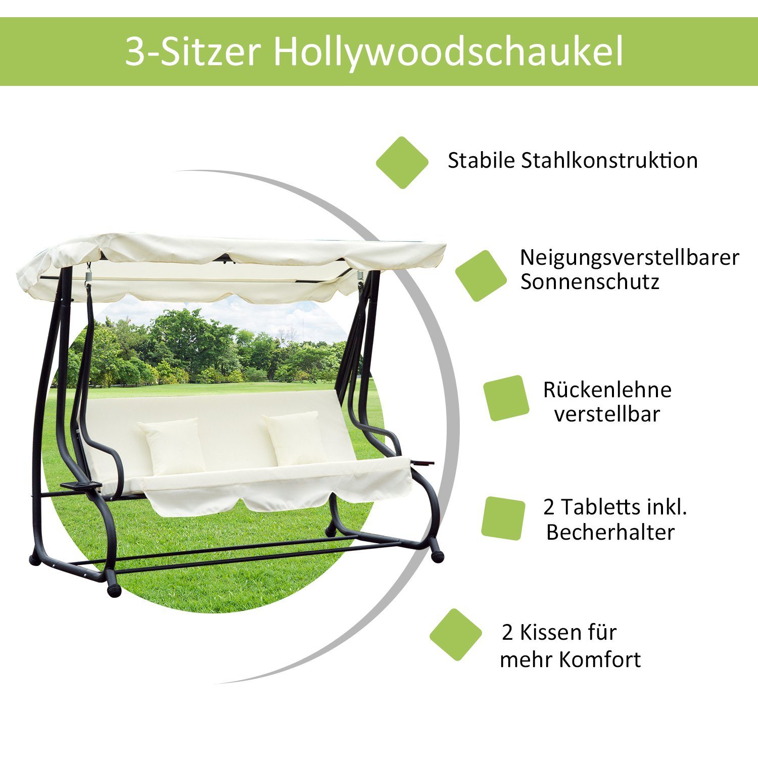 Outsunny Hollywoodschaukel