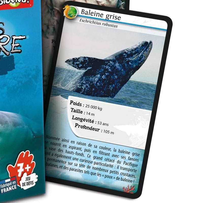 Jeu de cartes Défis nature Les animaux marins Bioviva