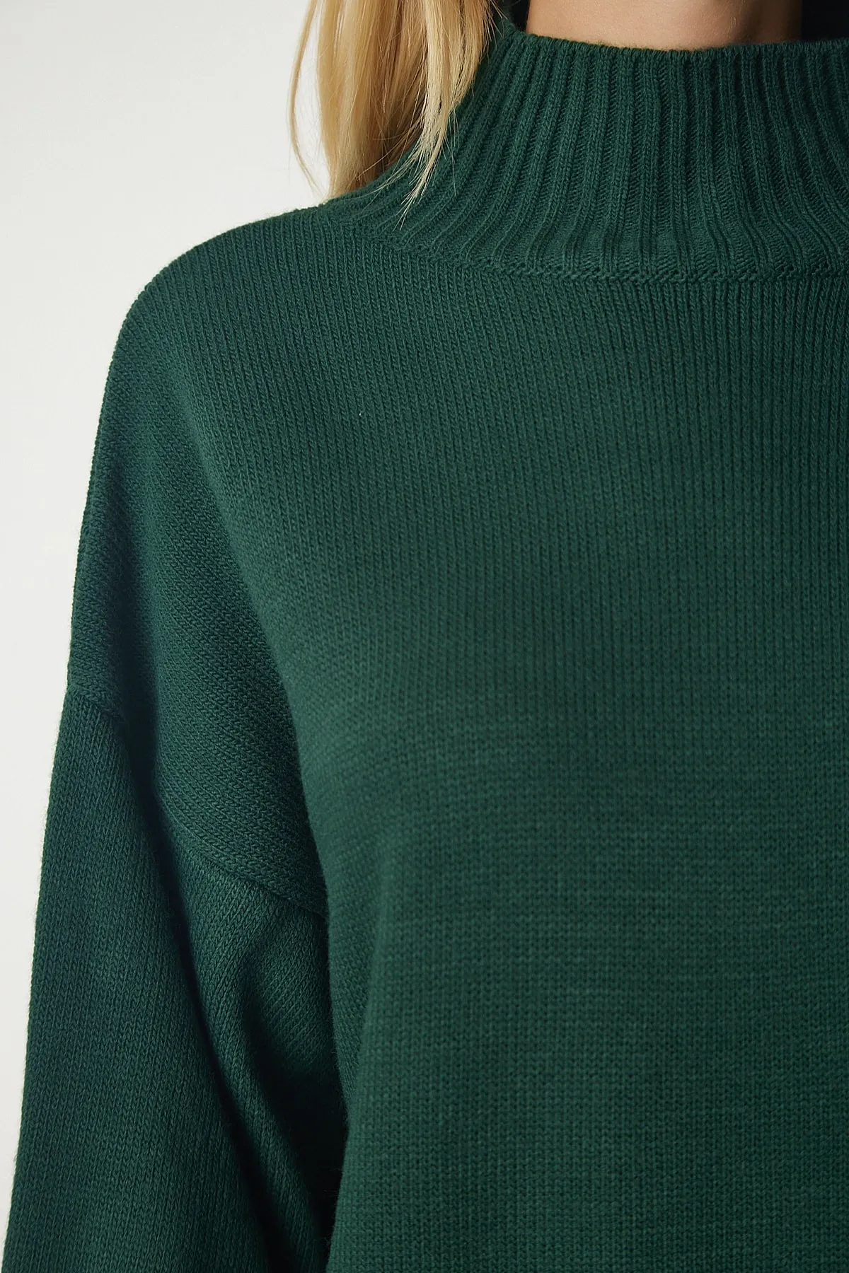 Happiness İstanbul  Pullover - Grün - Oversized