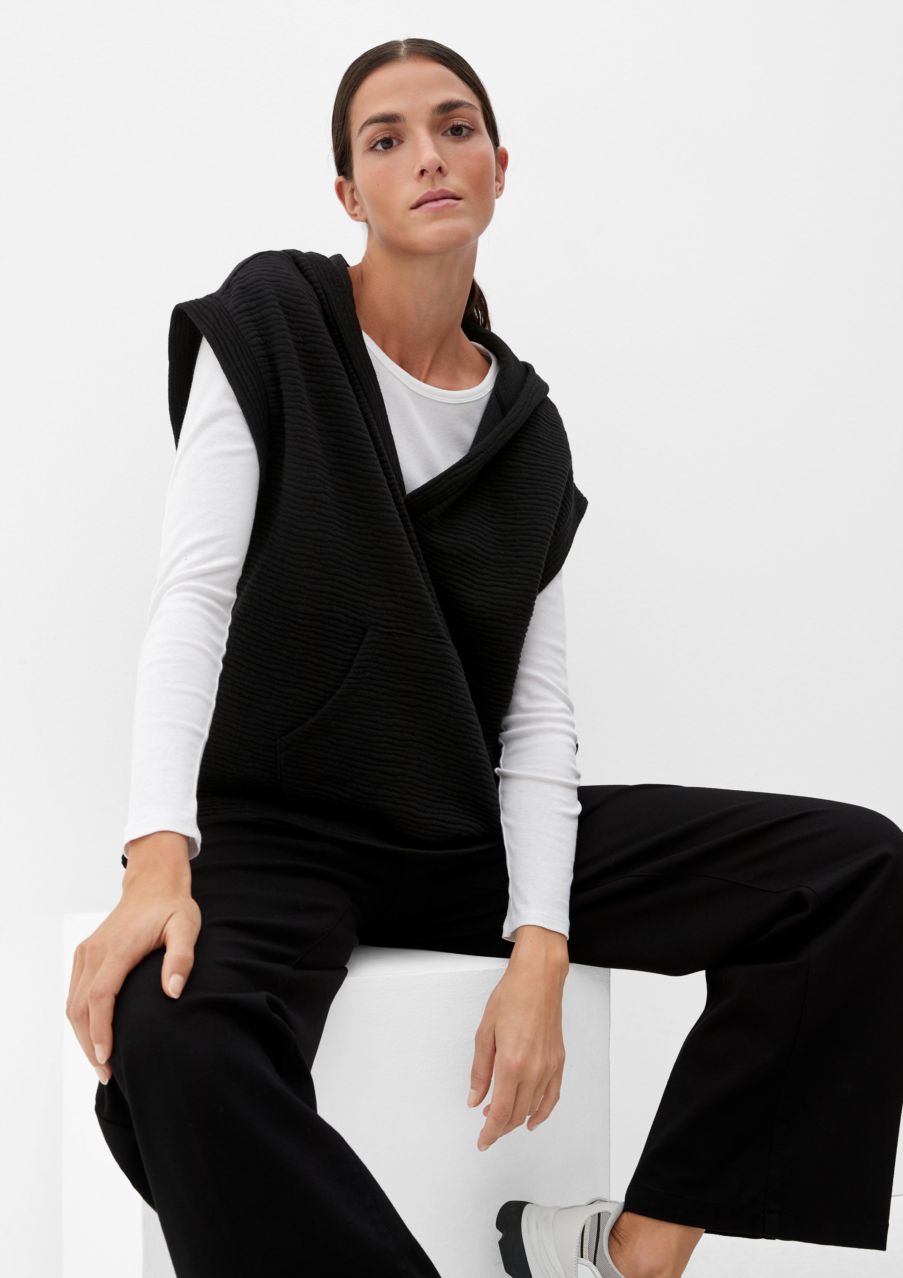 Kurzarmhoodie mit Kängurutasche  2126065-9999