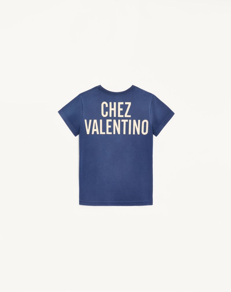 Camiseta de algodão estampada