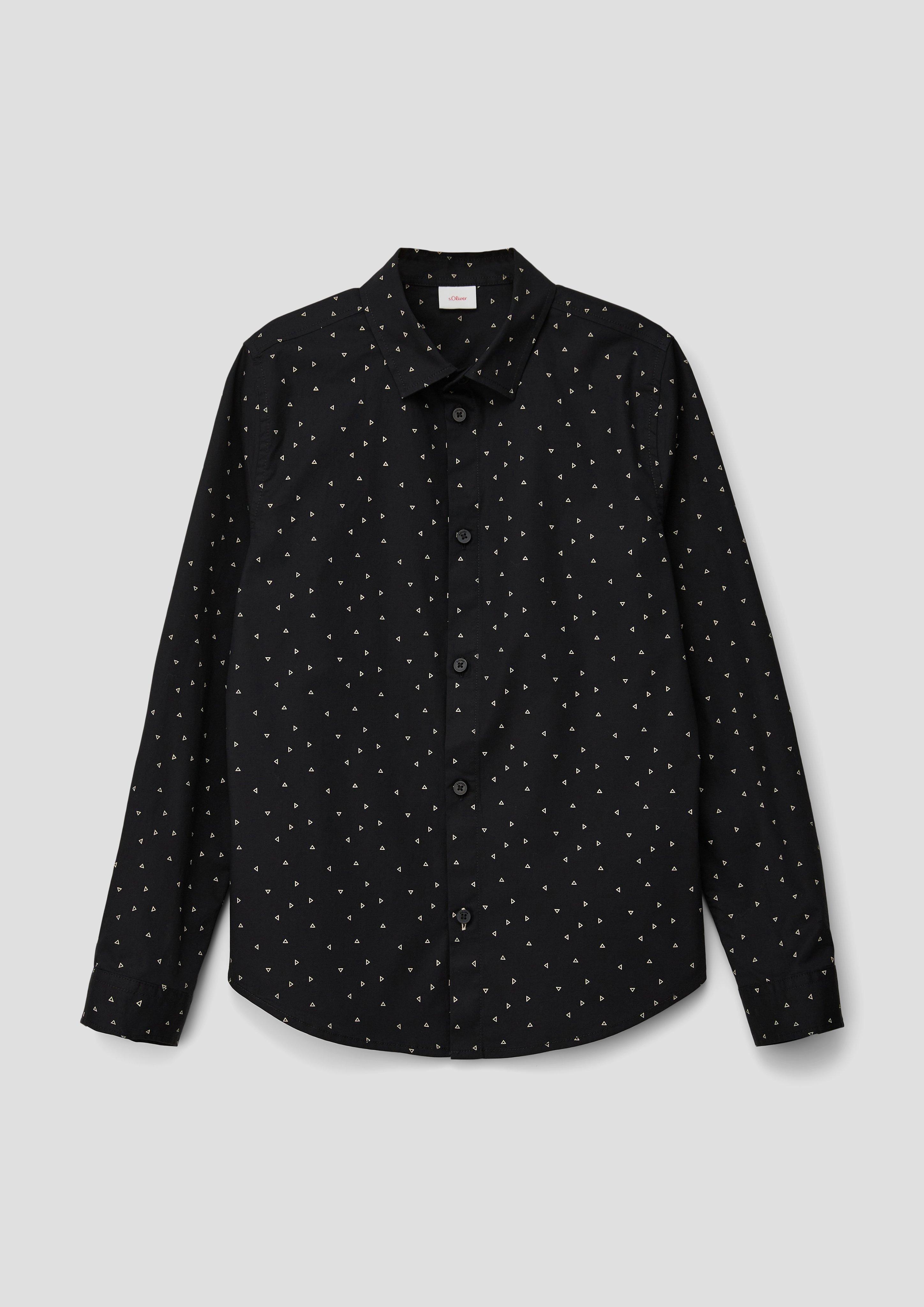 Slim: Hemd mit Allover-Print  2137540-99A2