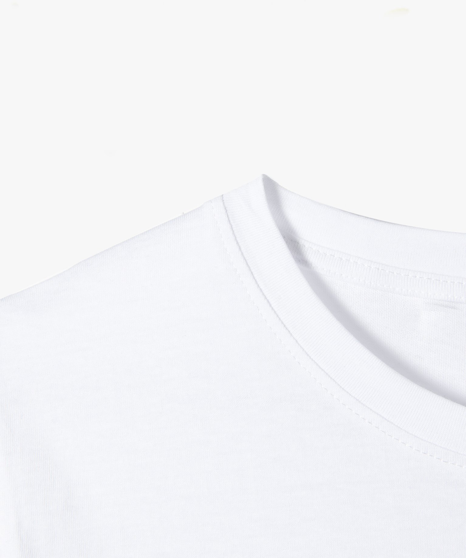 Tee-shirt fille à manches courtes et col rond blanc | GEMO