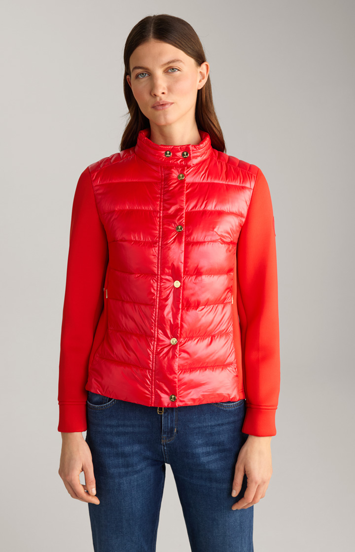 Neopren-Jacke mit Stepp in Rot