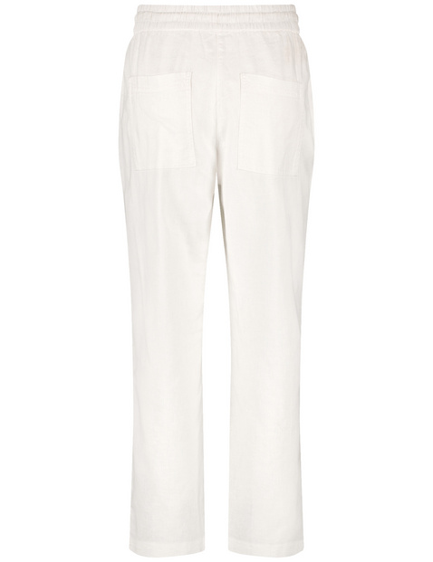 Schlupfhose Easy Fit aus Baumwoll-Leinen