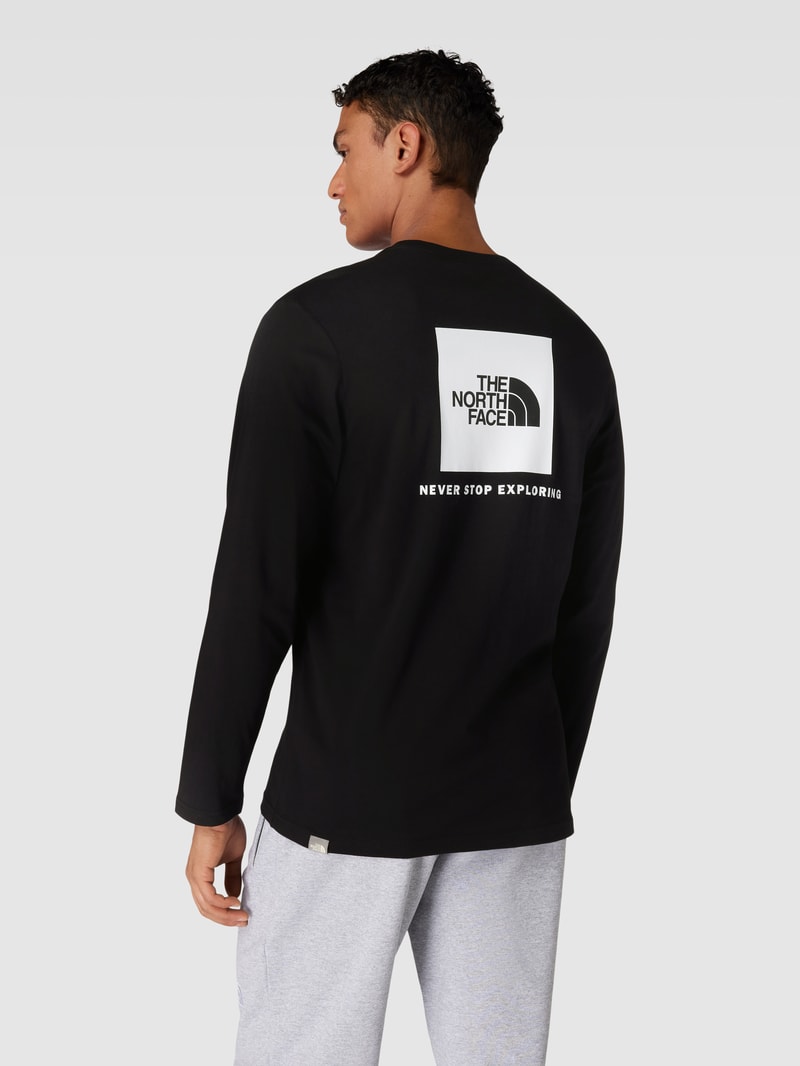 Longsleeve mit Label-Print Modell 'RED BOX' in schwarz
