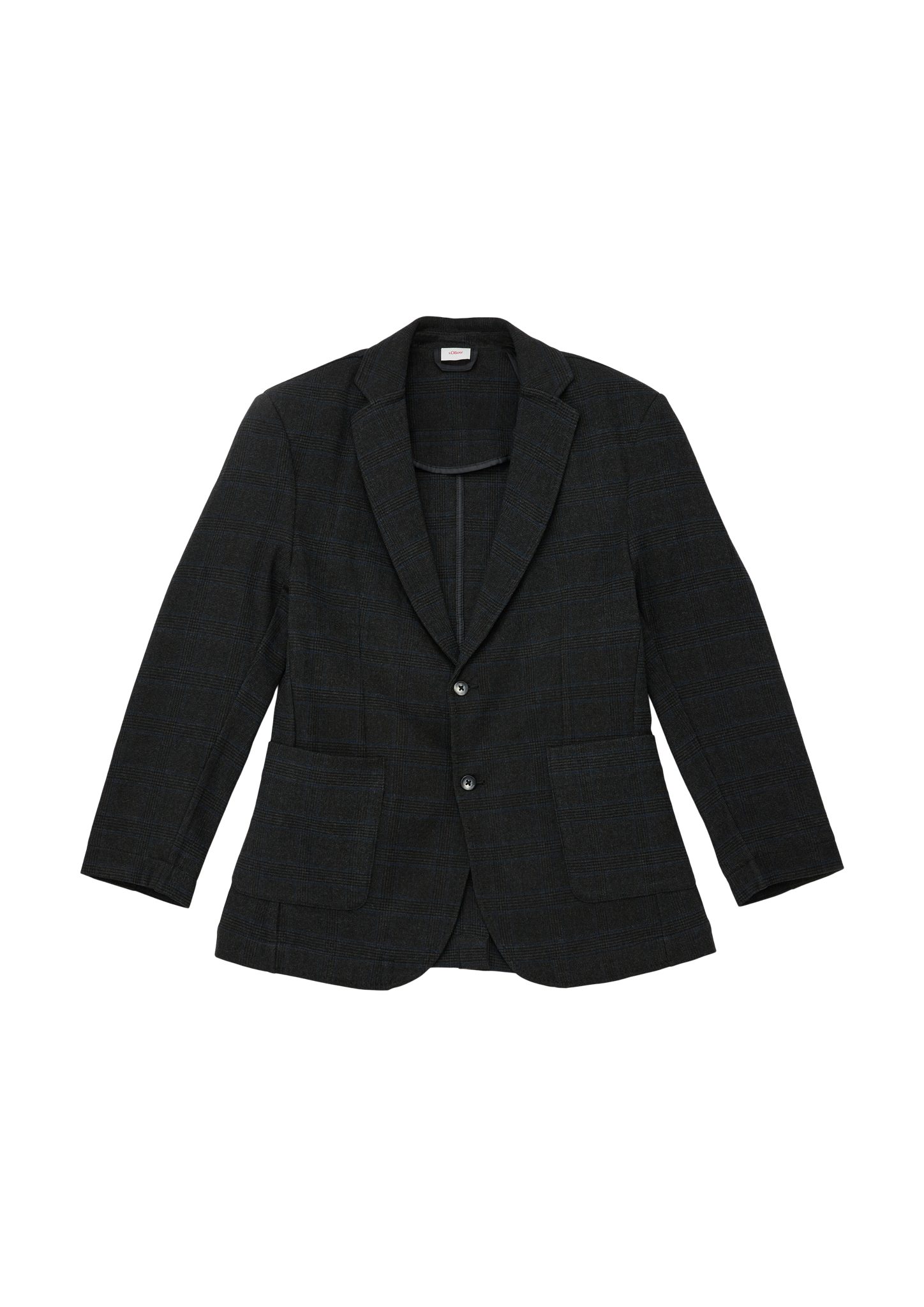 s.Oliver Sakko Kariertes Sakko aus Viskosemix