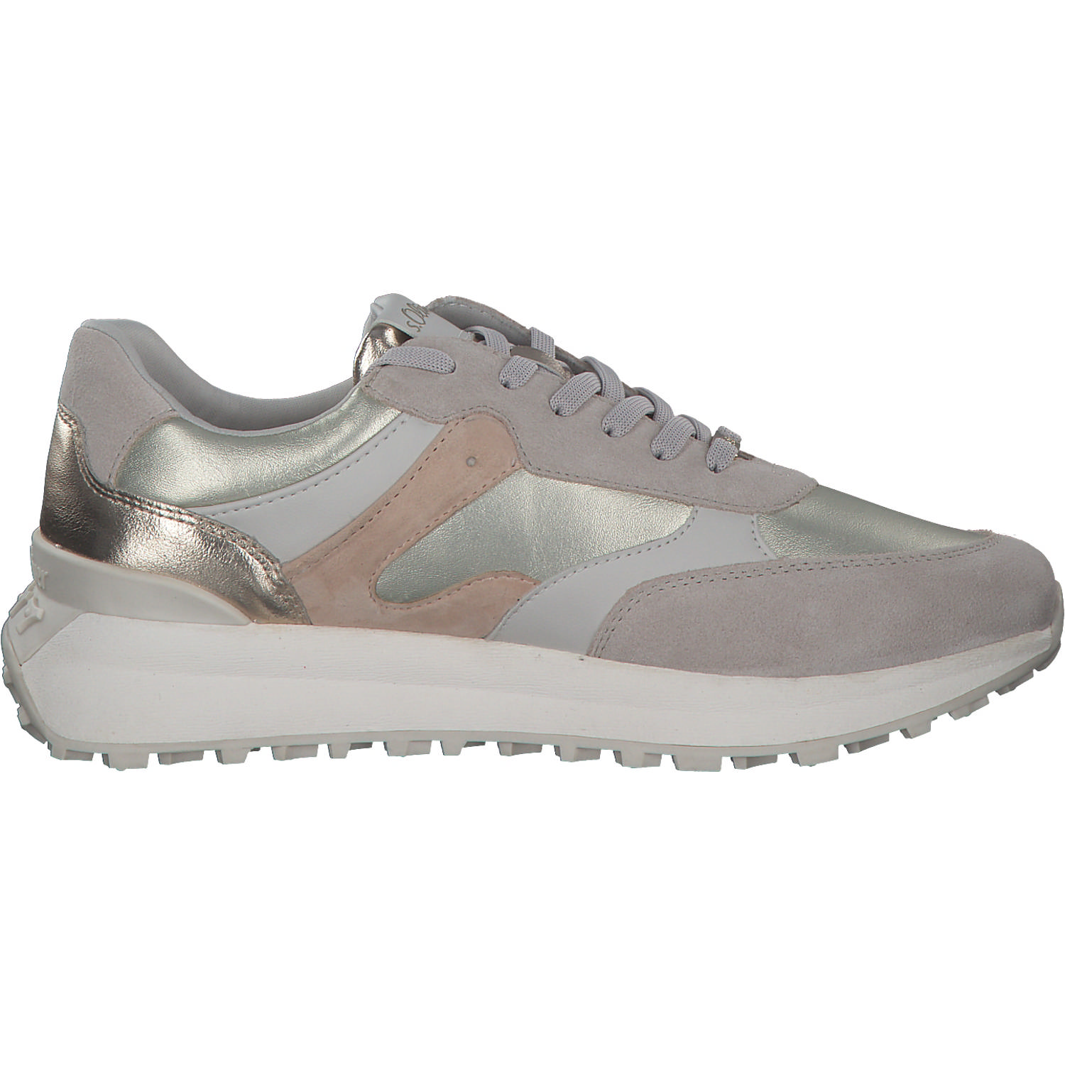 s. Oliver 23616, Schnürschuhe, Damen, platinum combi