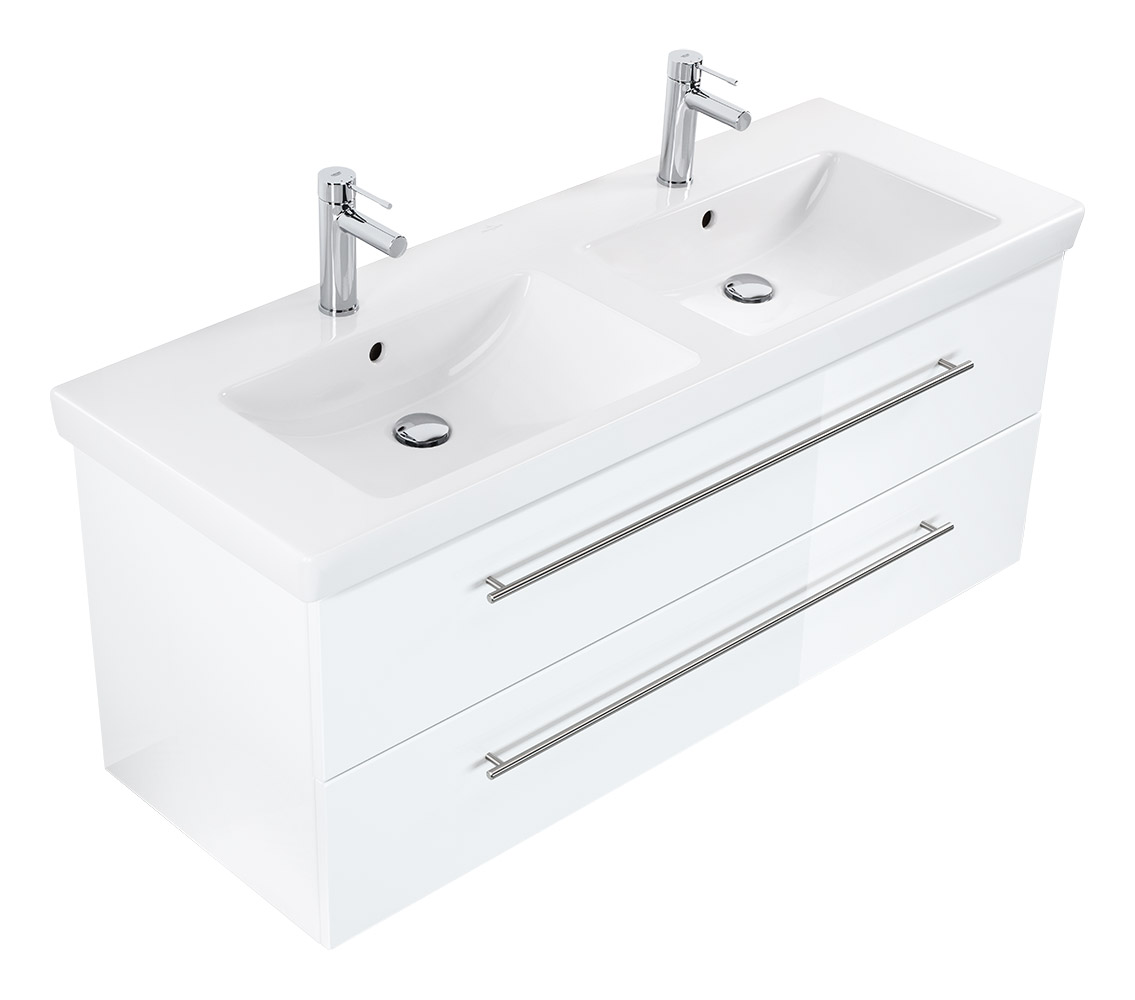 Villeroy & Boch Waschbecken Subway 2.0 130 cm A mit passendem Unterschrank