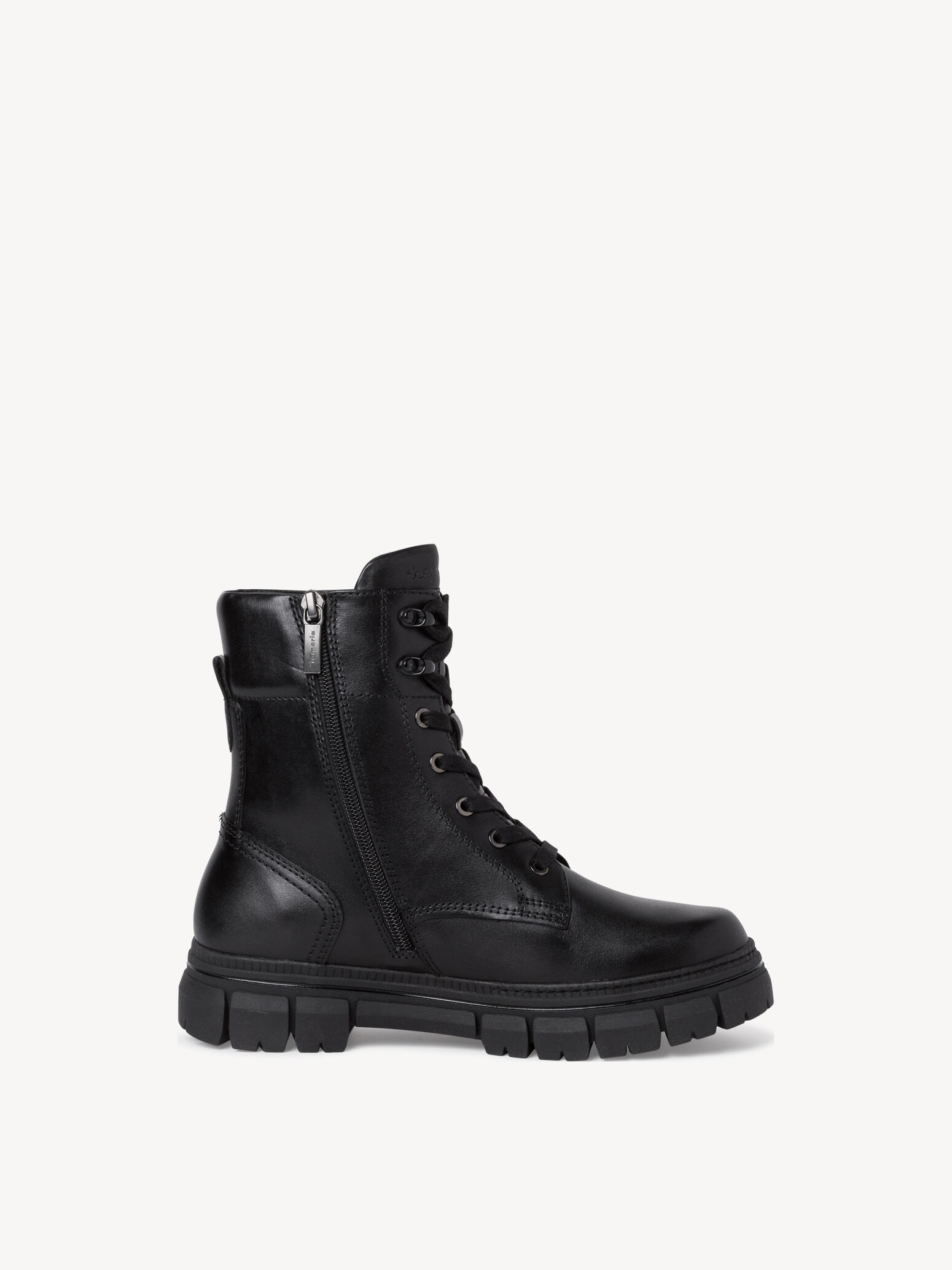 Bottine en cuir - noir
