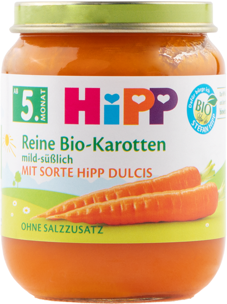 HiPP Bio Reine Bio-Karotten mild-süßlich