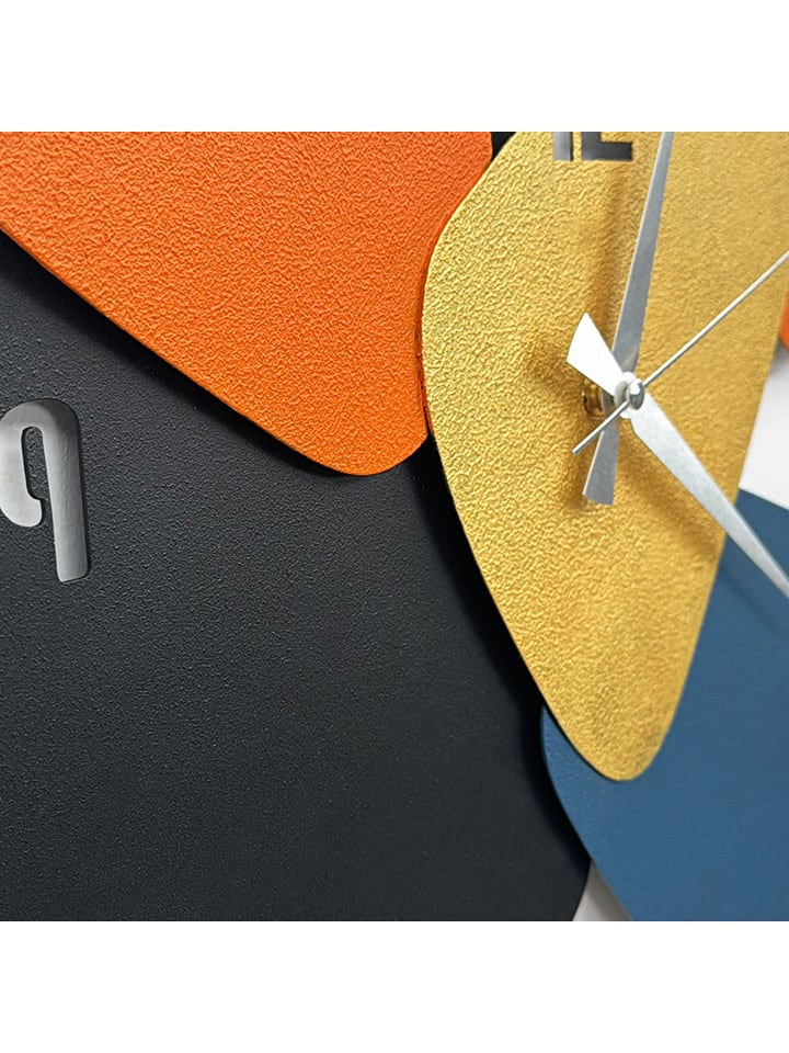 wall addiction Wanduhr in Bunt - (B)46 x (H)48 cm günstig kaufen 46x48 cm
