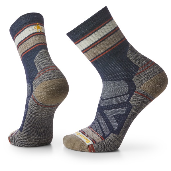 Smartwool - Performance Hike Light Cushion Striped Mid Crew - Wandersocken