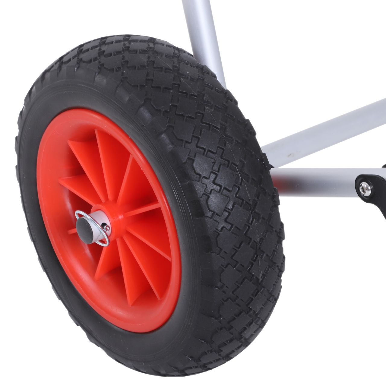 HOMCOM Kanuwagen Kajakwagen Surfwagen klappbar mit Gurt PU-Räder Alu bis 90 kg
