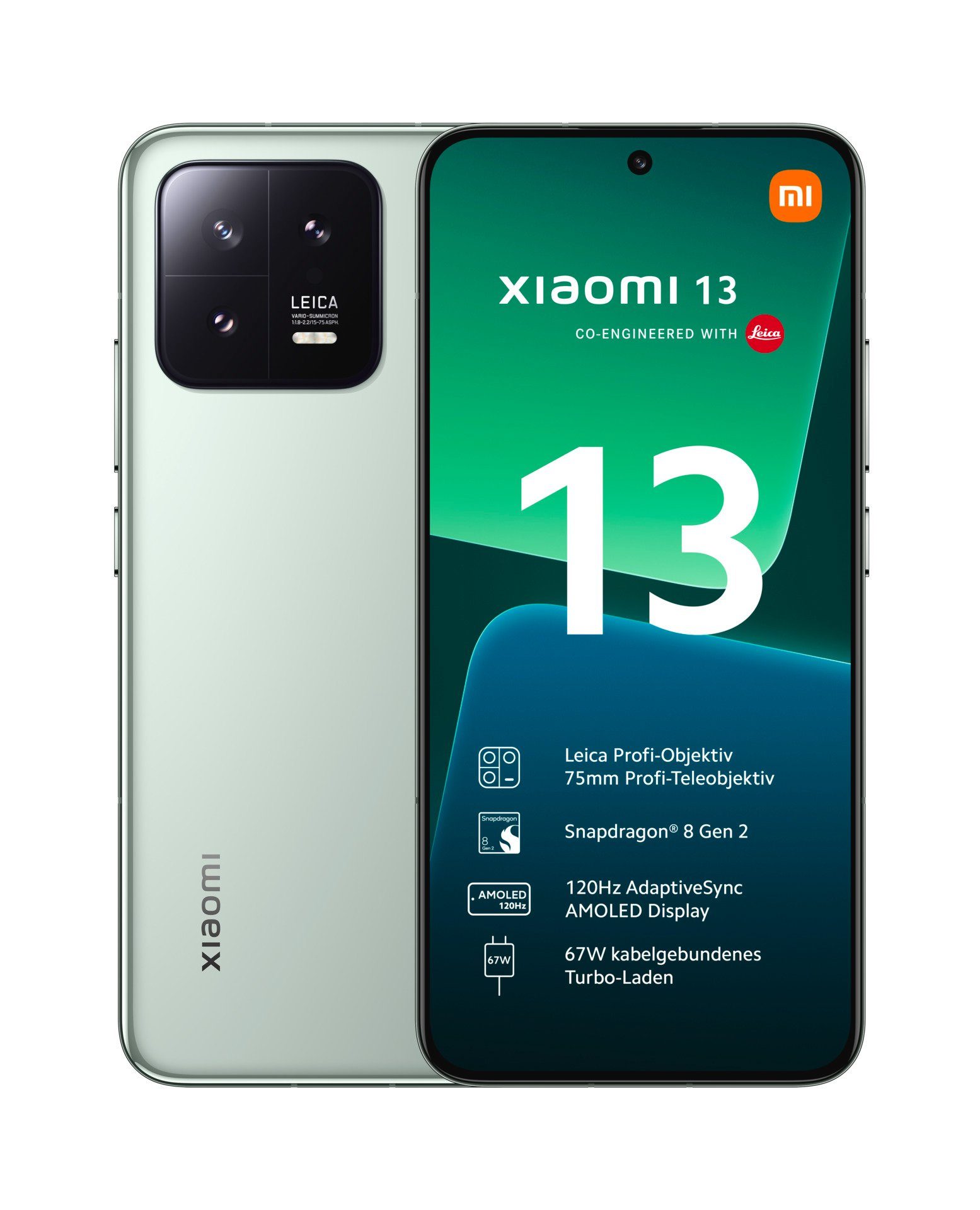 Xiaomi 13 8GB+256GB Smartphone (16,15 cm/6,36 Zoll, 256 GB Speicherplatz, 54 MP Kamera)