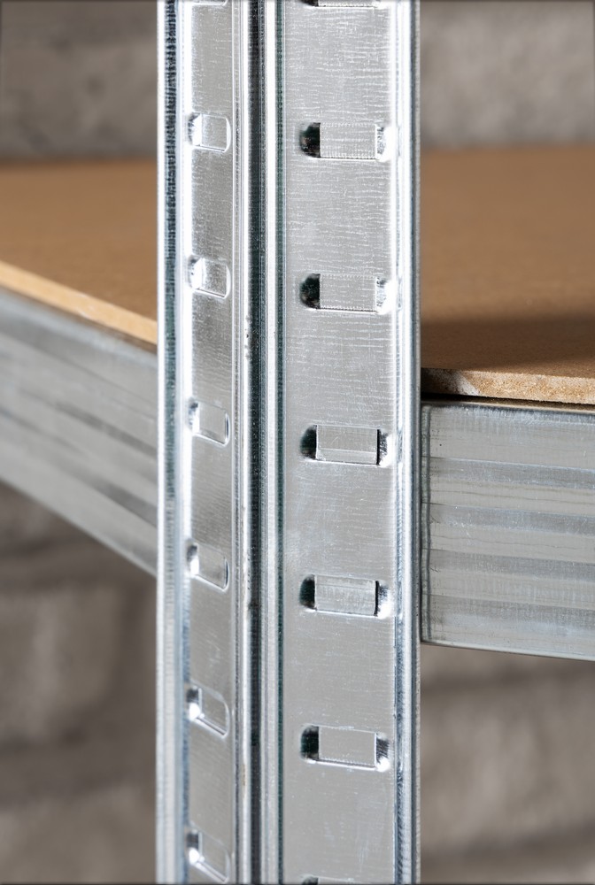 Tech Craft Tech Craft Schwerlast-Eckregal, 125 kg Belastbarkeit, 5 Böden