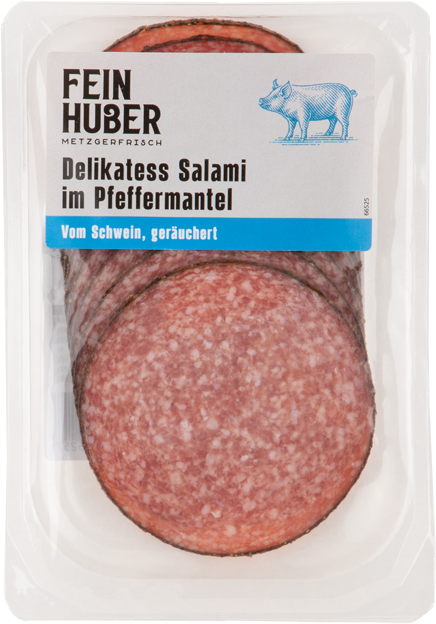 Feinhuber Delikatess Salami im Pfeffermantel