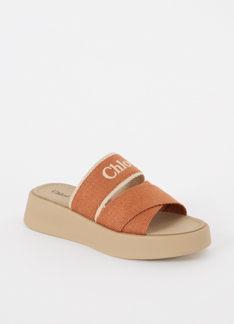 Adidași din pânză cu logo Chloé Mila
