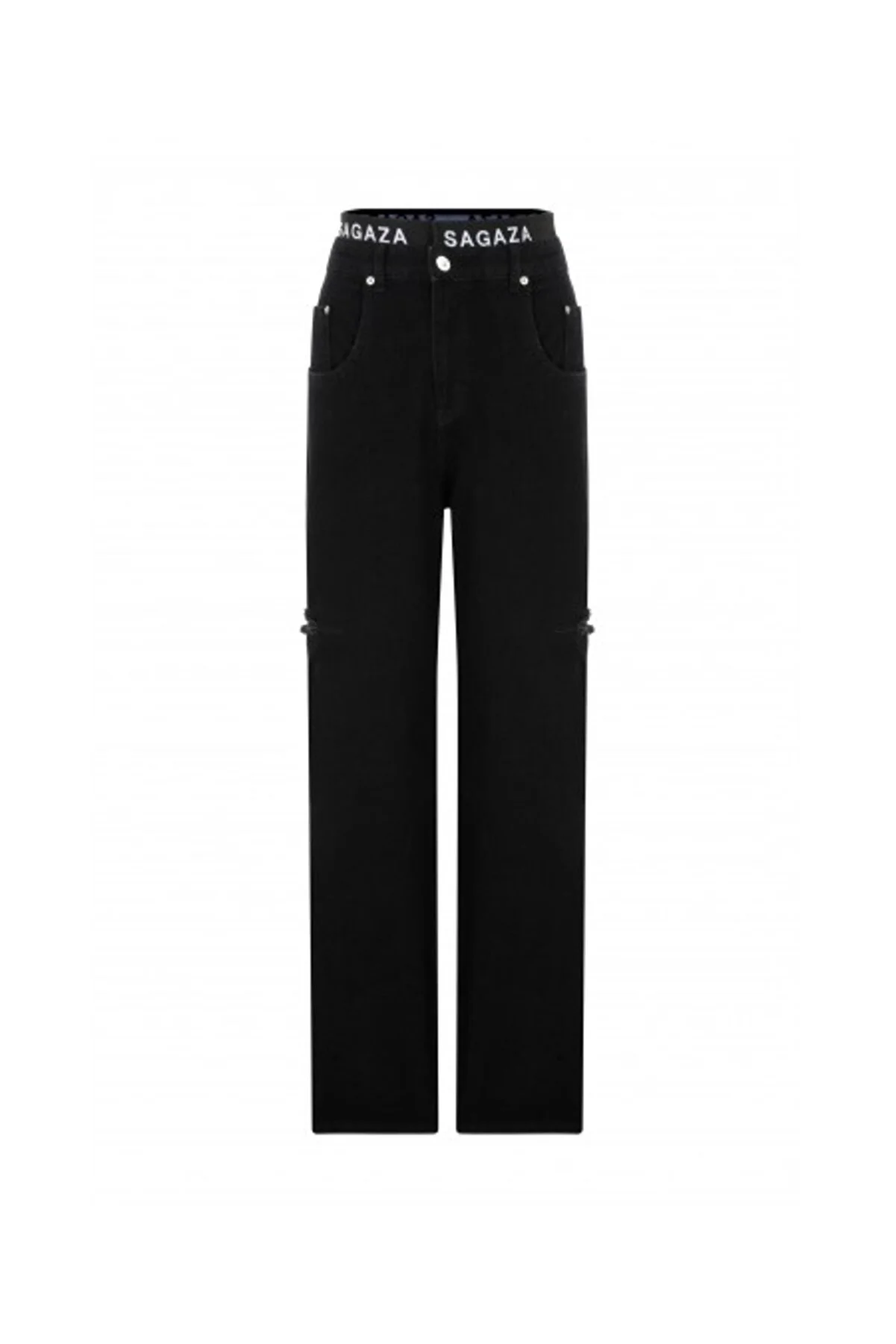 SAGAZA  Jeans - Schwarz - Wide Leg