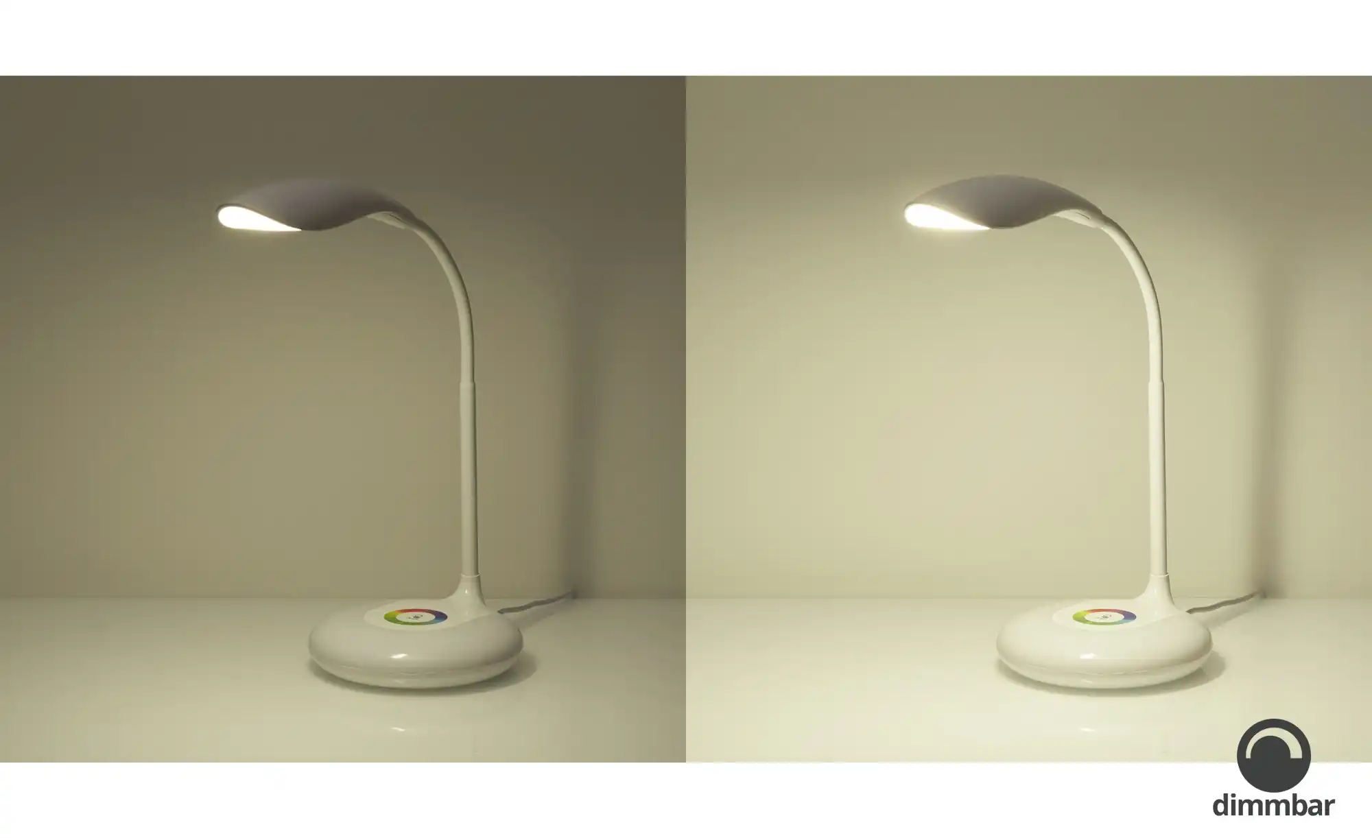 KHG LED-Tischleuchte,1-flammig, weiß