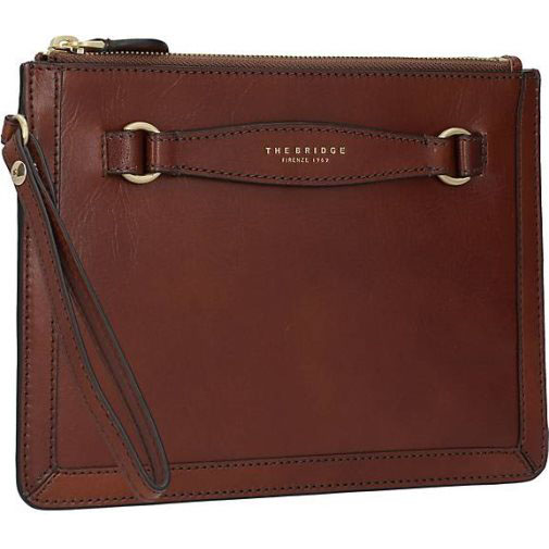 The Bridge Bettina Clutch Tasche Leder 24.5 cm
