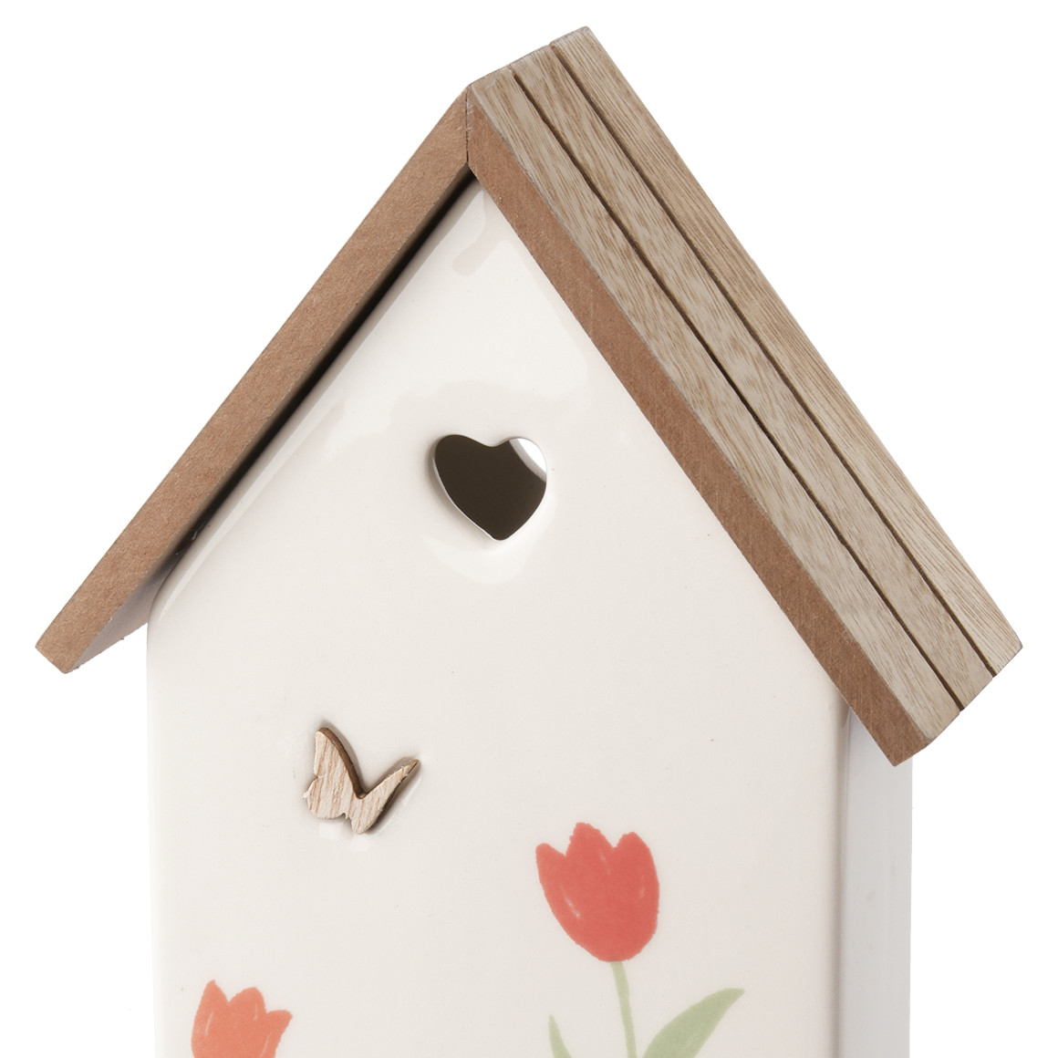 Großer Deko-Aufsteller Haus mit Blumen