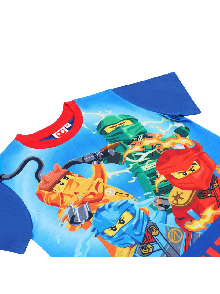LEGO LEGO Ninjago Pyjama kurzer Schlafanzug in blau günstig kaufen