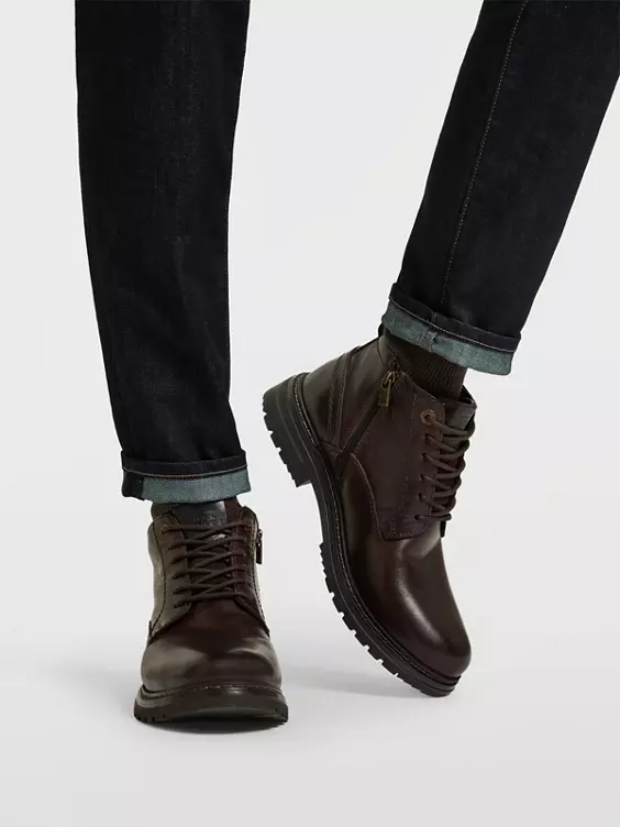 Camel Active Leder Schnürboots