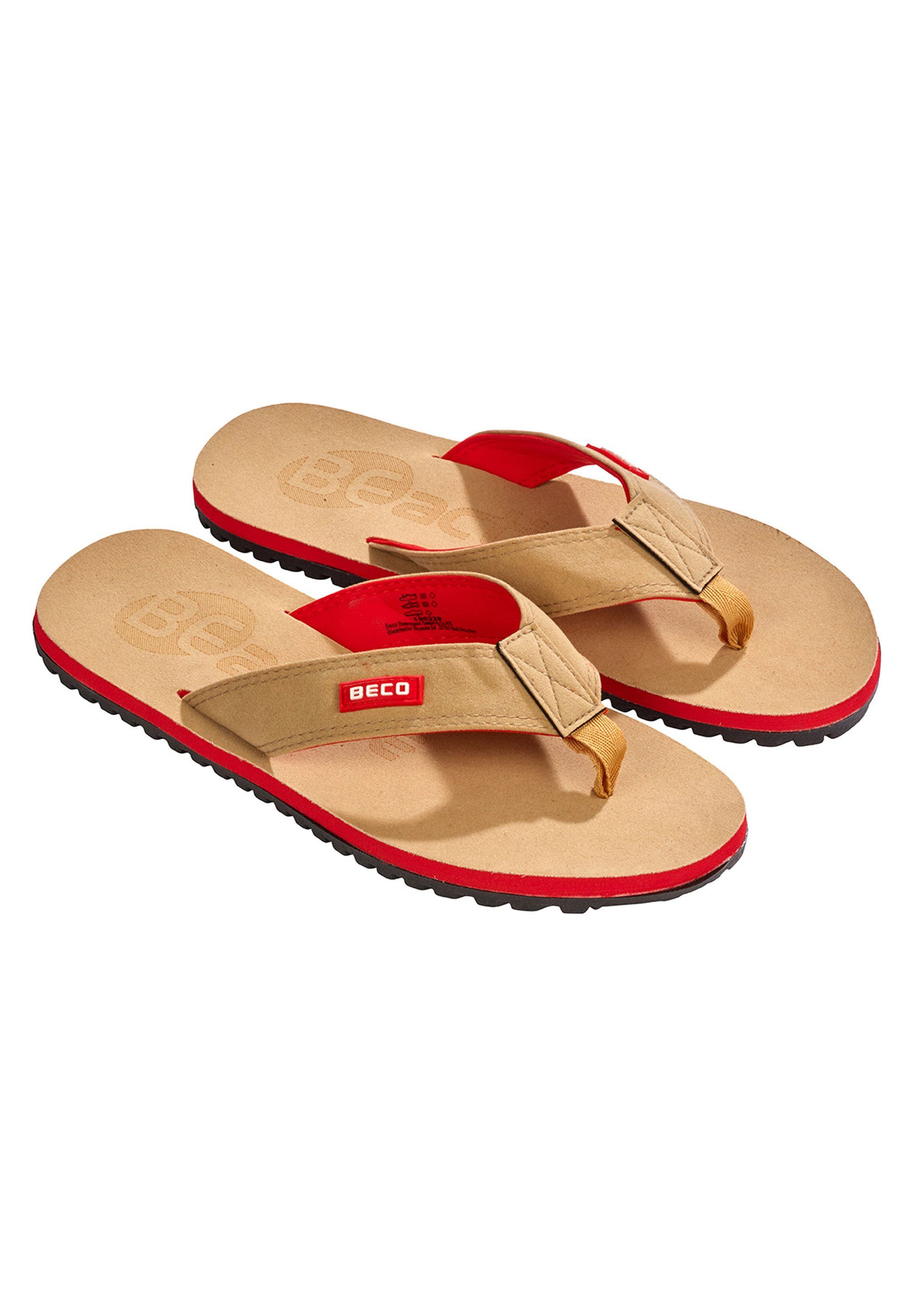 Beco Beermann BEactive V-Strap Zehentrenner in cooler Wildleder-Optik