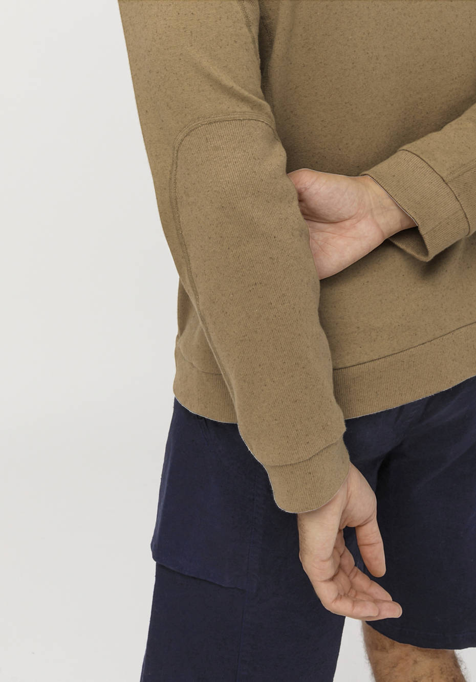 Sweatshirt aus Bio-Baumwolle mit Hanf und Schurwolle