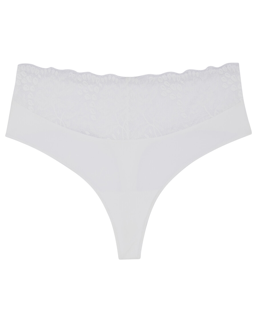 Weißer String