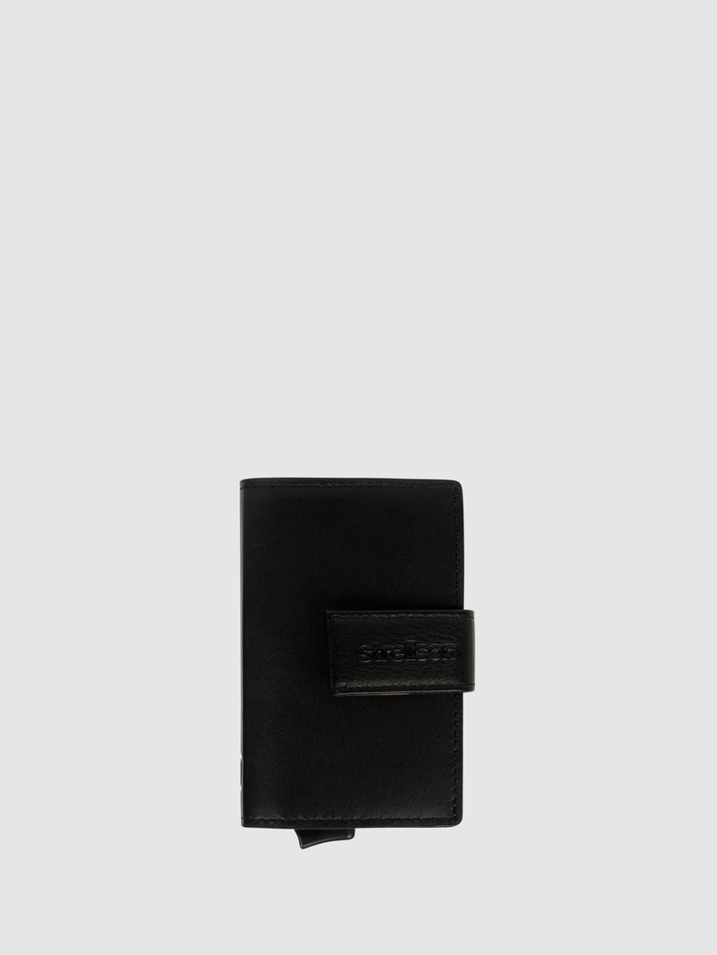 Kartenetui aus Leder Modell 'Carter c-two' in schwarz